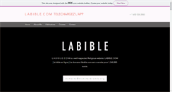 Desktop Screenshot of labible.com