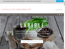 Tablet Screenshot of labible.com
